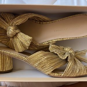 Loeffler Randall Emilia pleated knot mule
